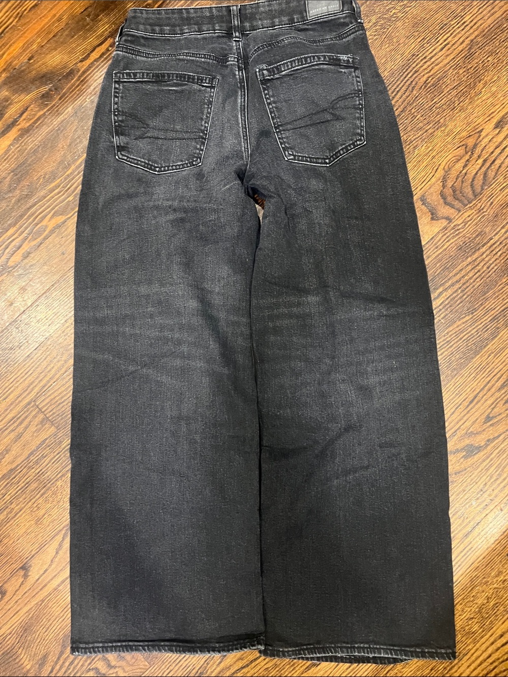 Women's Low-Rise Black Denim Jeans - Picture 3 of 4